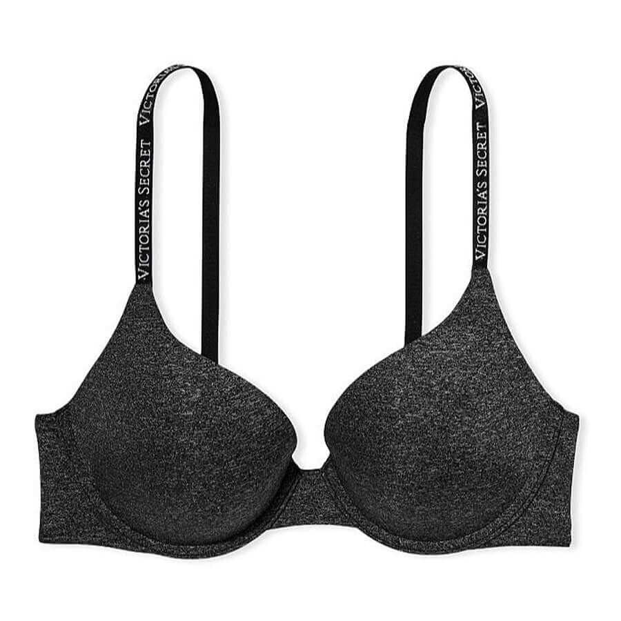 

Бюстгальтер Victoria's Secret T-Shirt Perfect Shape, черный меланж