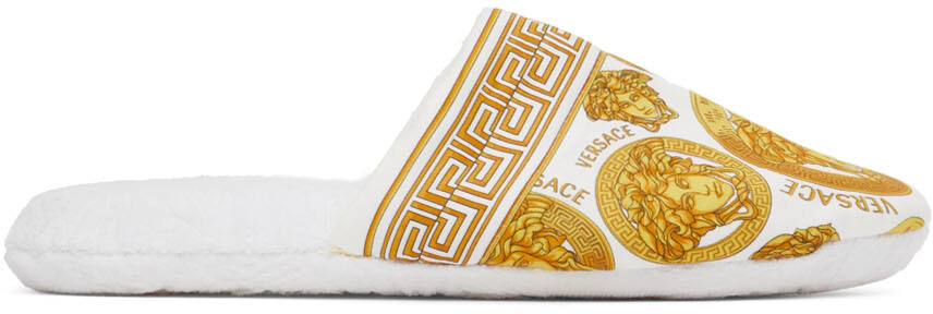

Белые тапочки с Медузой Versace