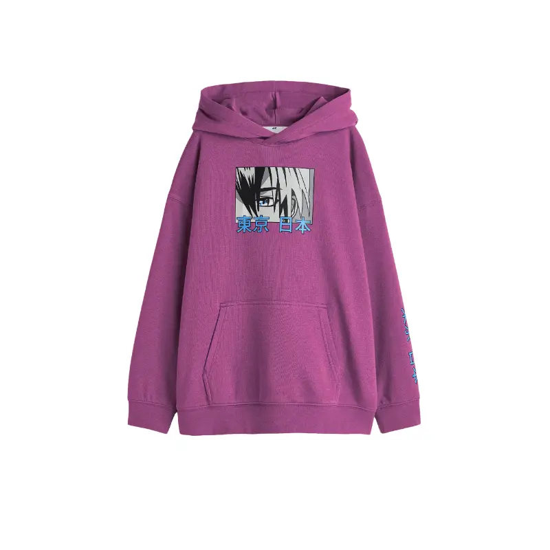 

Толстовка H&M Manga Oversized Нoodie, светло-фиолетовый