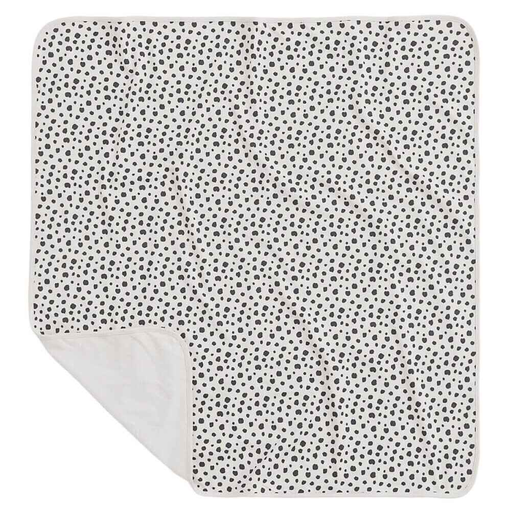 

Детский плед H&M Home Leopard-patterned Jersey, светло-серый/черный