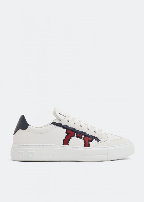 

Кроссовки FERRAGAMO Gancini sneakers, белый