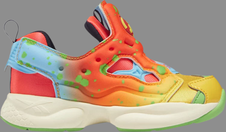 Кроссовки jelly belly x instapump fury toddler 'flavor mix' Reebok, многоцветный - фото