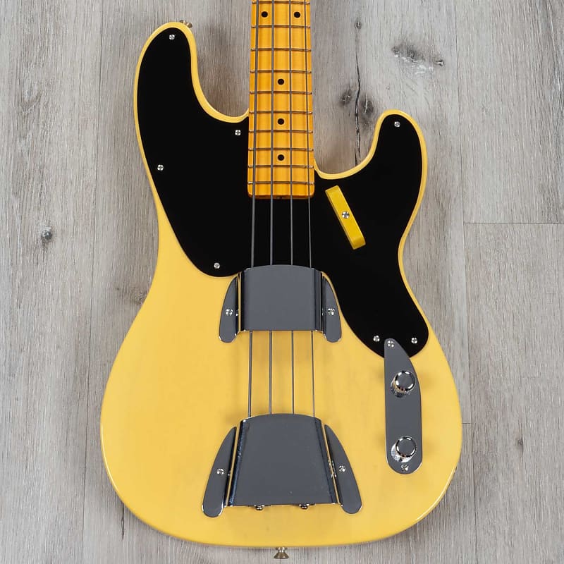 Fender Vintage Custom 1951 Precision Bass NOS, кленовый гриф Nocaster Blonde - фото