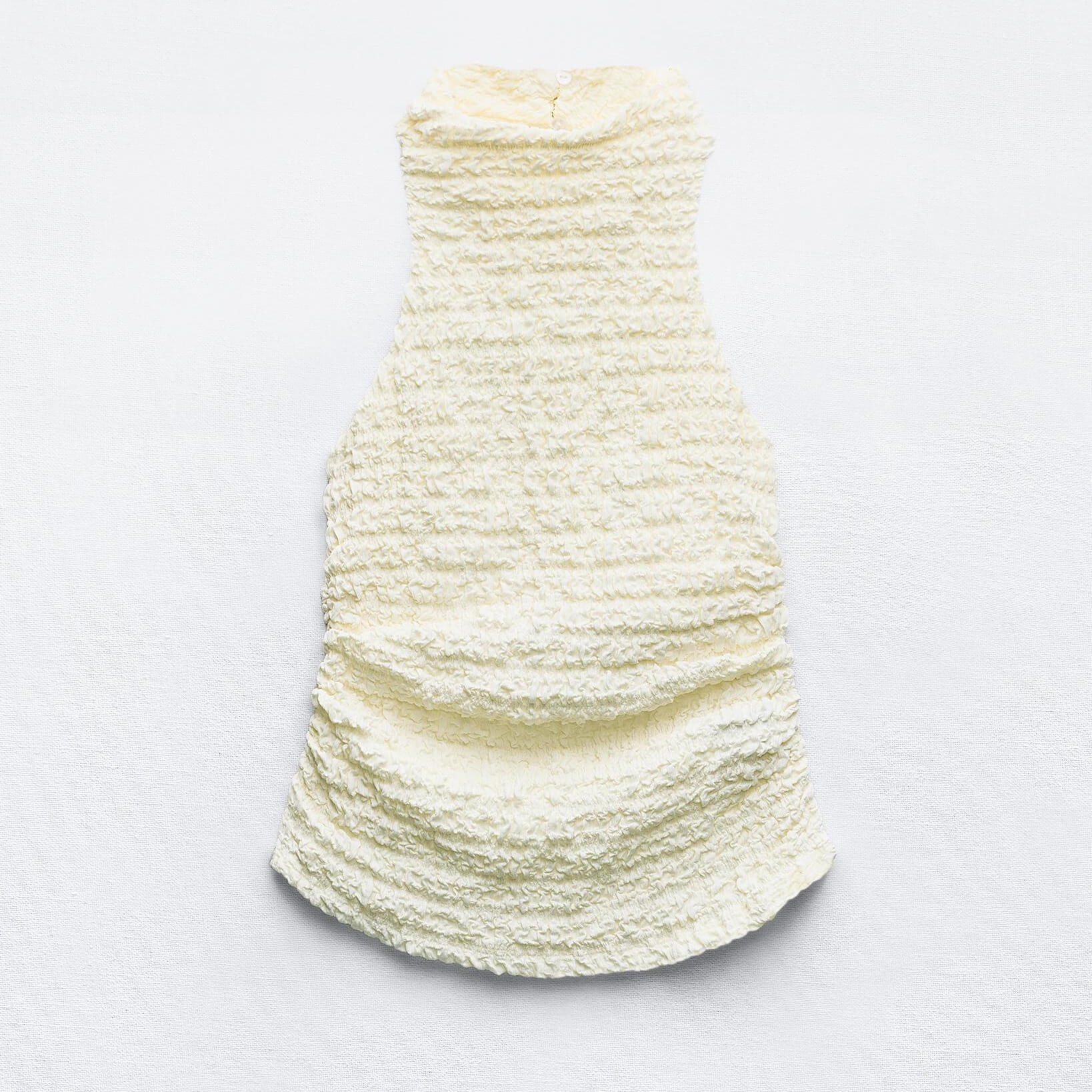 Топ Zara Textured Halter, светло-бежевый топ zara crochet halter neck светло бежевый