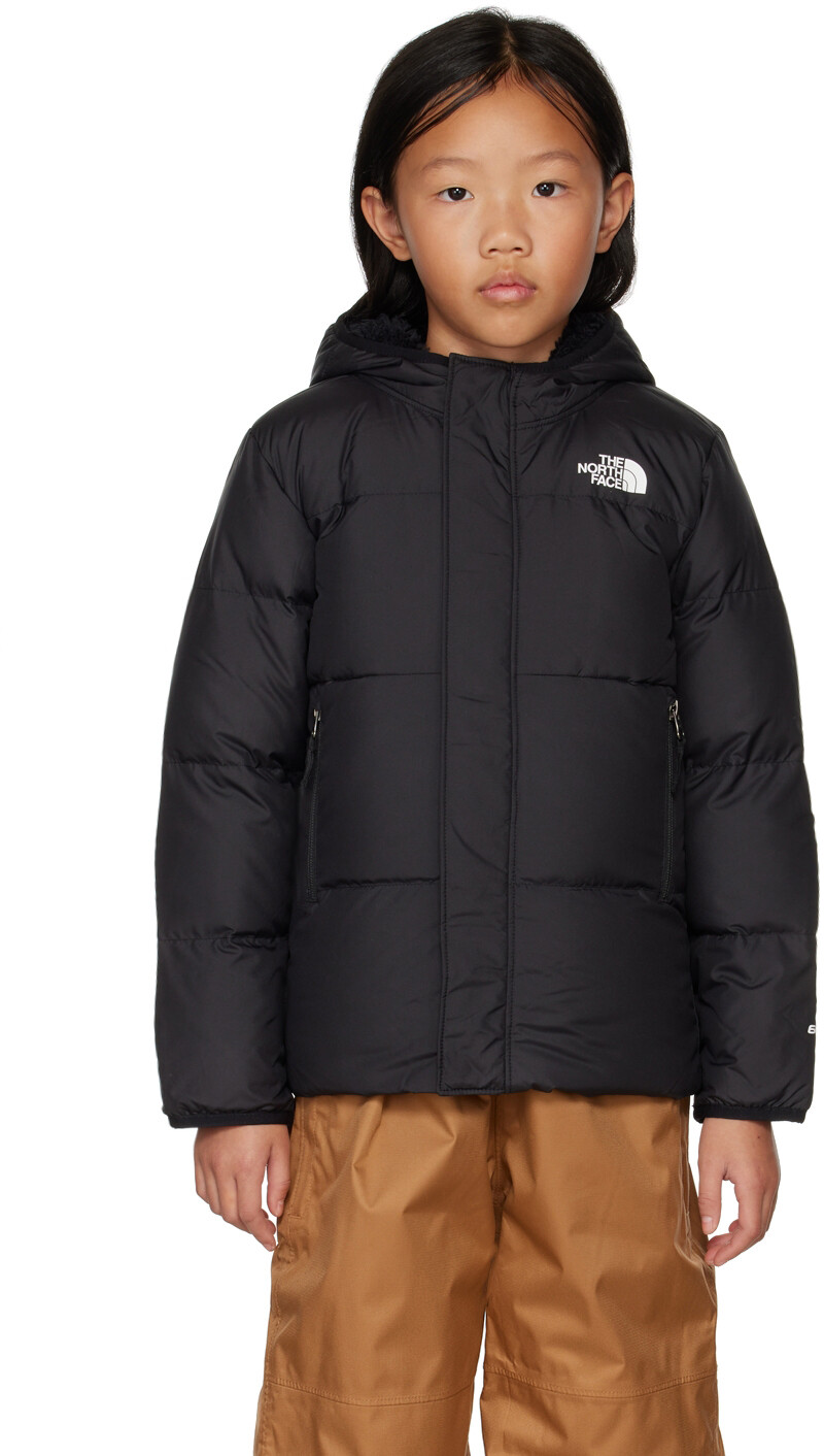 

Детский черный пуховик с капюшоном для маленьких детей The North Face Kids