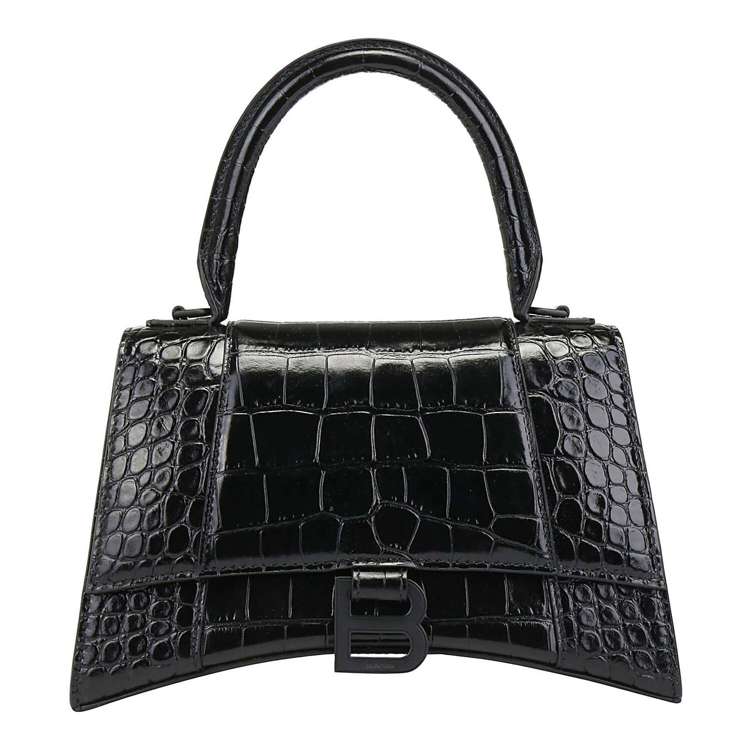 

Сумка Balenciaga Small Hourglass Crocodile Embossed, черный