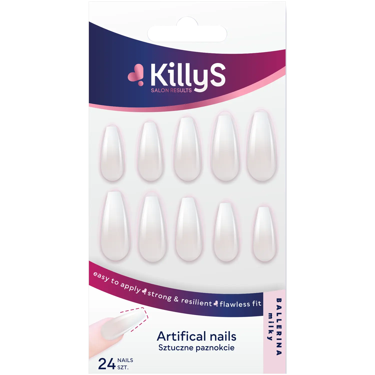 

Killys Ballerina искусственные молочные ногти, 1 упаковка