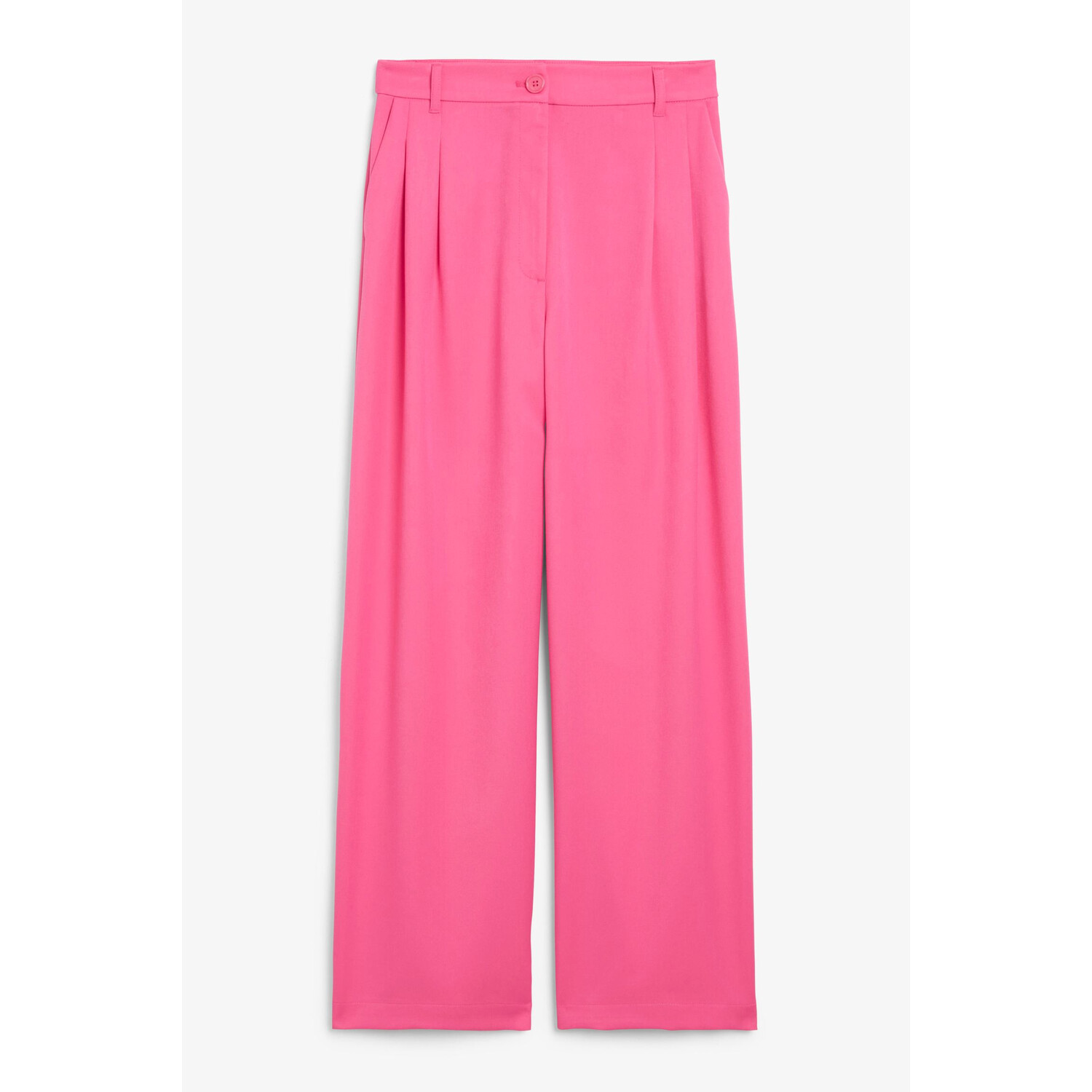 

Брюки Monki High Waist Wide Leg, ярко-розовый