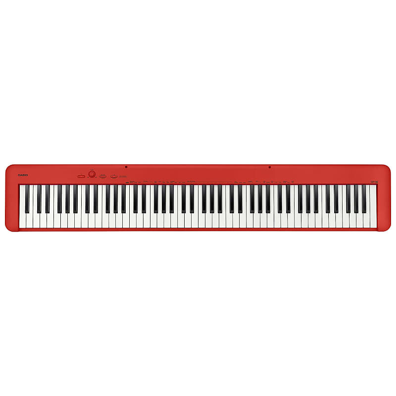 

Casio CDP-S160 88-нотное цифровое пианино, красное, с адаптером переменного тока, пюпитром и педалью