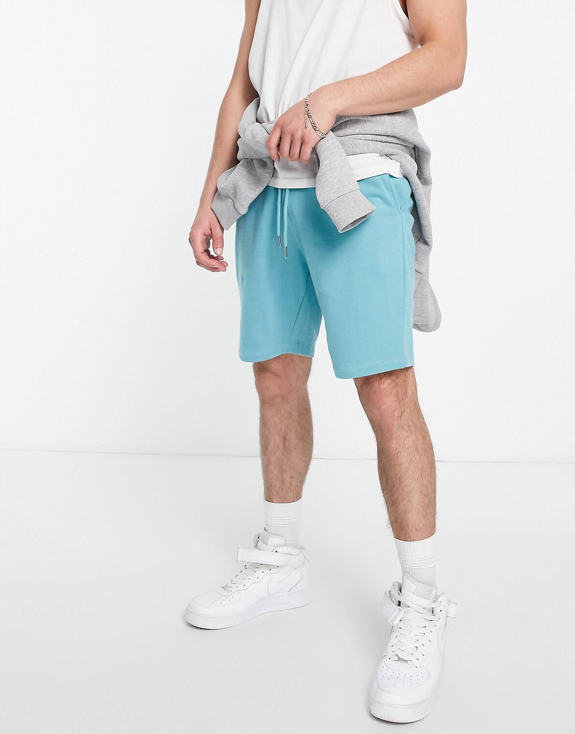 

Темно-синие шорты из джерси ASOS DESIGN
