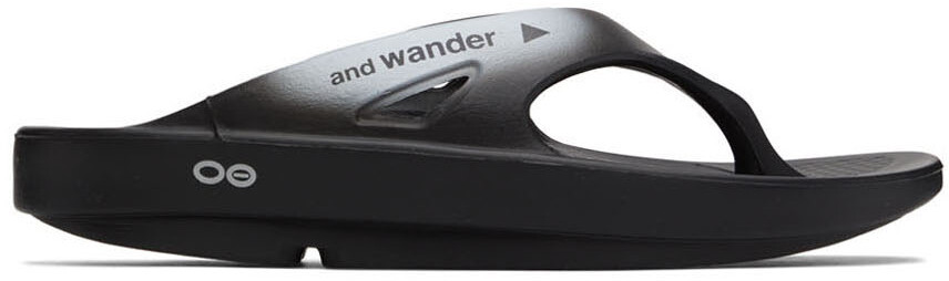 

Черные восстанавливающие сандалии OOFOS Edition and wander