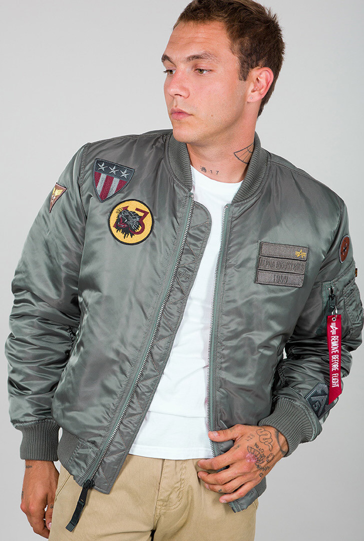 

Куртка Alpha Industries MA-1 Air Force, серо-зеленая