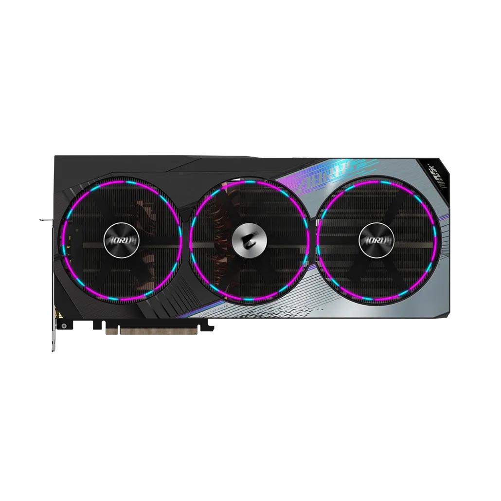 Видеокарта Gigabyte Aorus GeForce RTX 4090 Master, 24 Гб видеокарта gigabyte geforce rtx 3080 ti aorus xtreme