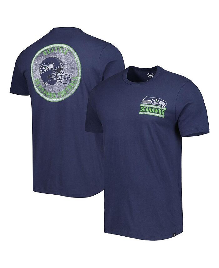

Мужская темно-синяя футболка College Seattle Seahawks Open Field Franklin '47 Brand, синий