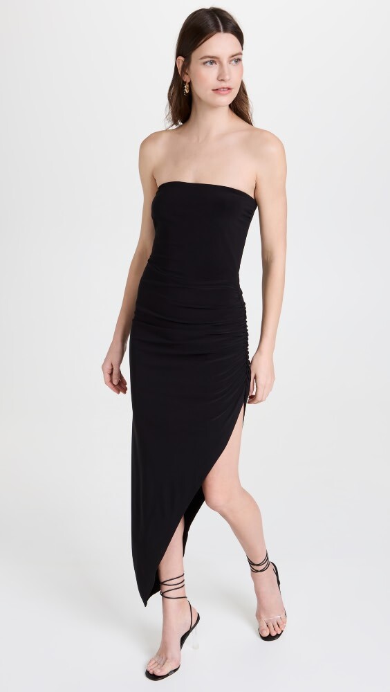 

Платье Norma Kamali Strapless Side Drape, черный