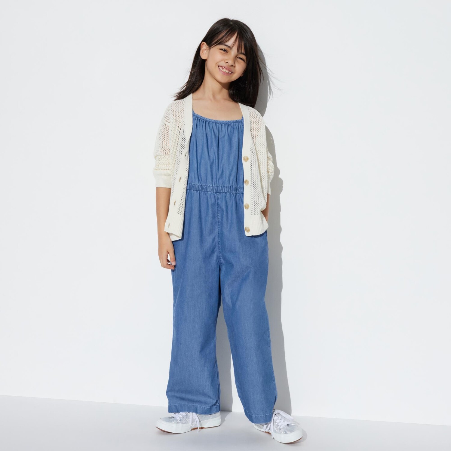

Комбинезон UNIQLO из шамбре, синий