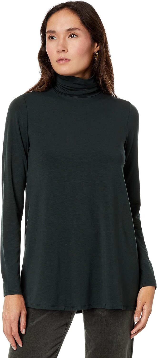 

Туника с вырезом Scrunch Eileen Fisher, цвет Ivy
