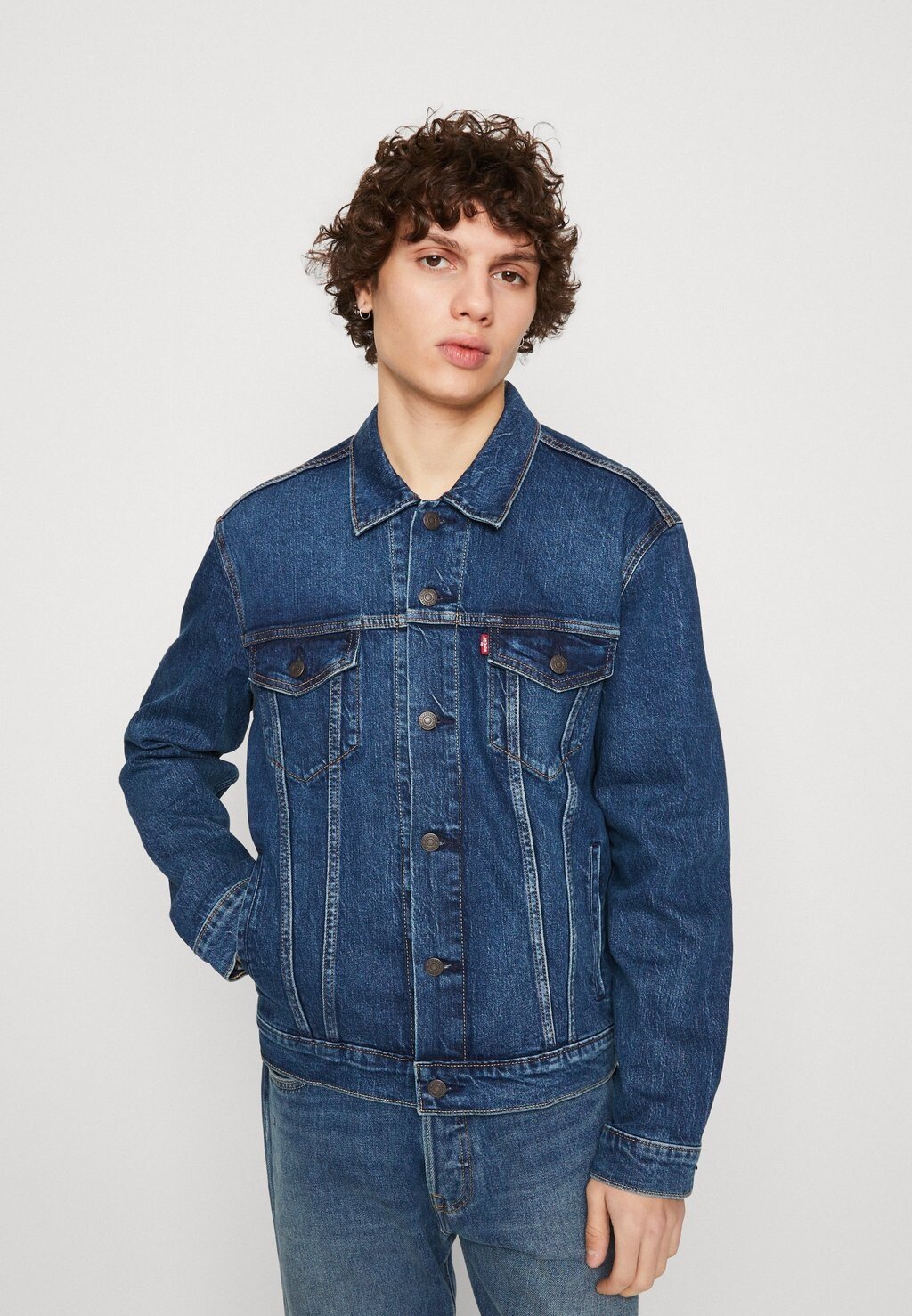 

Джинсовая куртка Levi's The Trucker, новое улучшение, Синий