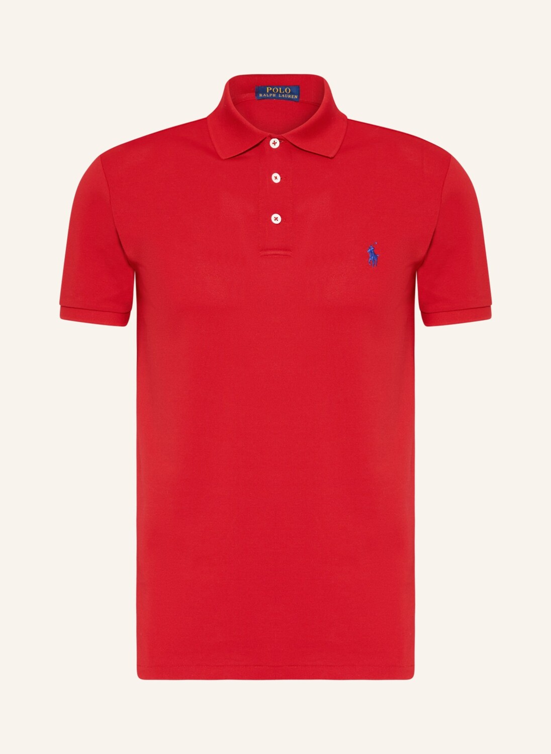 

Рубашка поло POLO RALPH LAUREN Piqué Slim Fit, красный