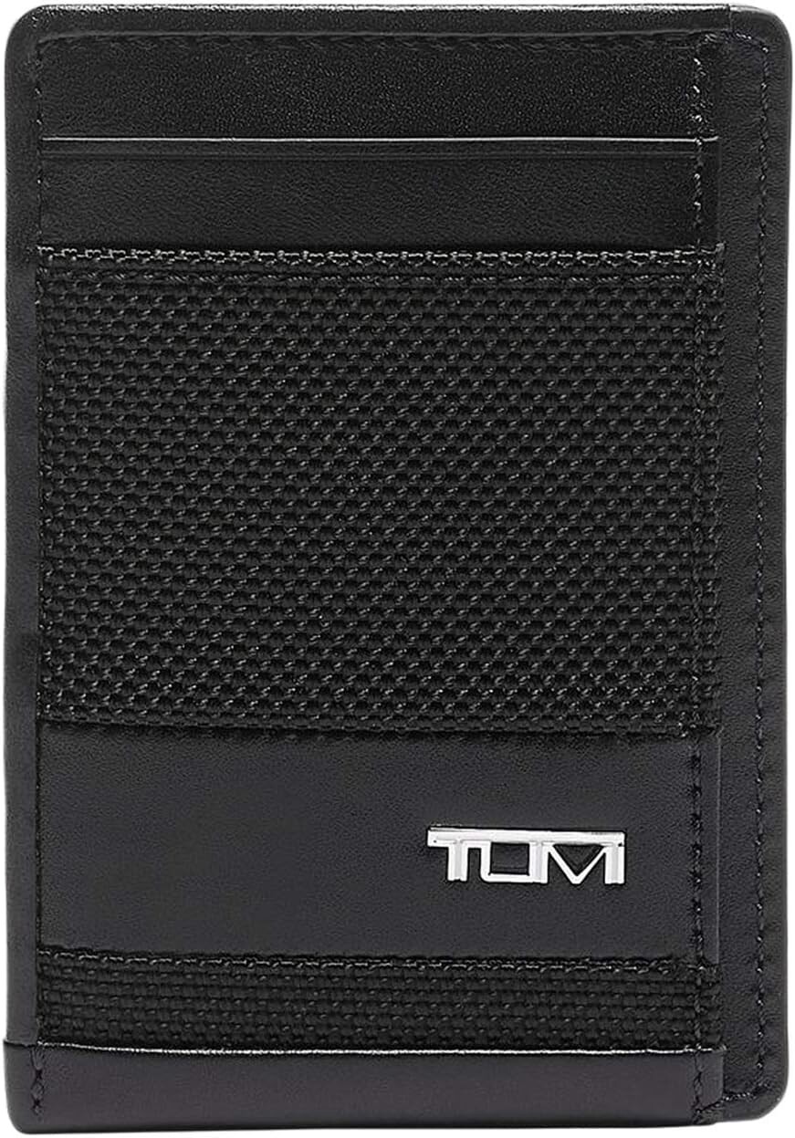 Кошелек Alpha Money Clip Card Case Tumi, черный