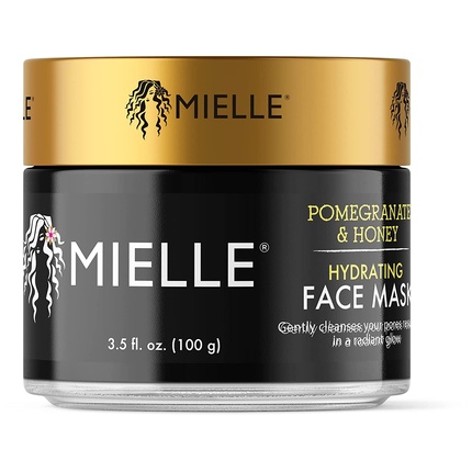 Увлажняющая маска для лица с гранатом и медом, 3,5 унции, Mielle Organics