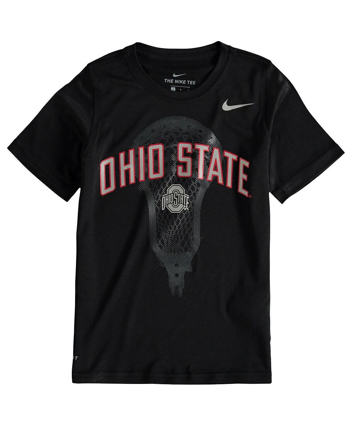 

Черная футболка Big Boys Ohio State Buckeyes Lacrosse Performance Nike