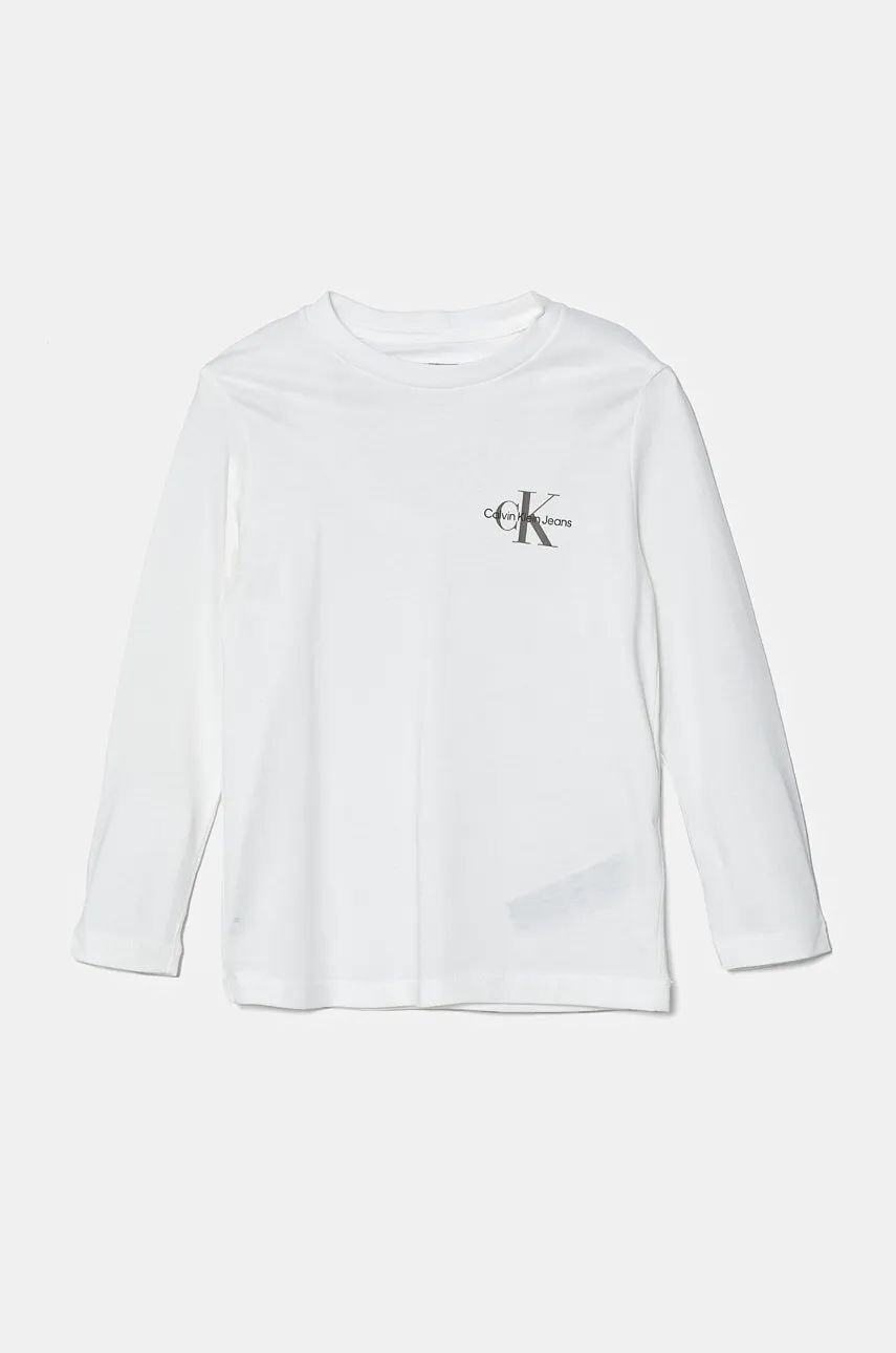 

Детская футболка с длинными рукавами Calvin Klein Jeans, белый