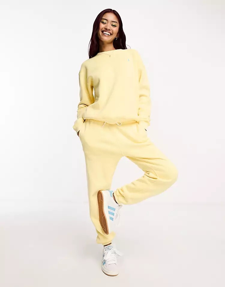 

Желтые джоггеры с логотипом Polo Ralph Lauren CO-ORD, желтый