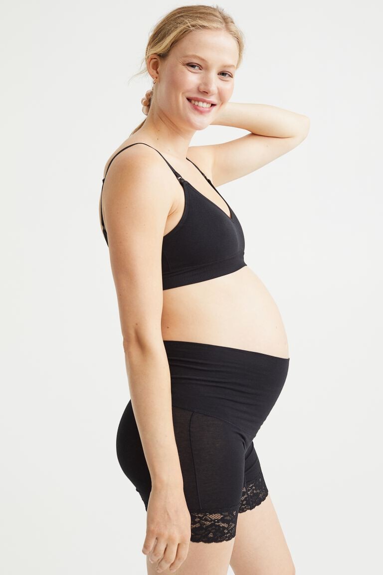 

MAMA Бюстгальтер с подкладками для беременных, 2 шт. H&M, черно-белый