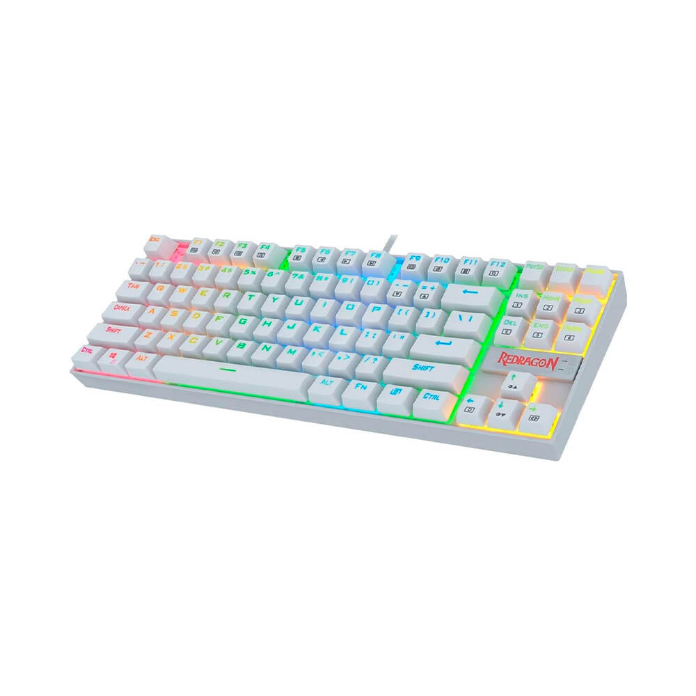 цена Клавиатура игровая механическая Redragon KUMARA K599W, белый
