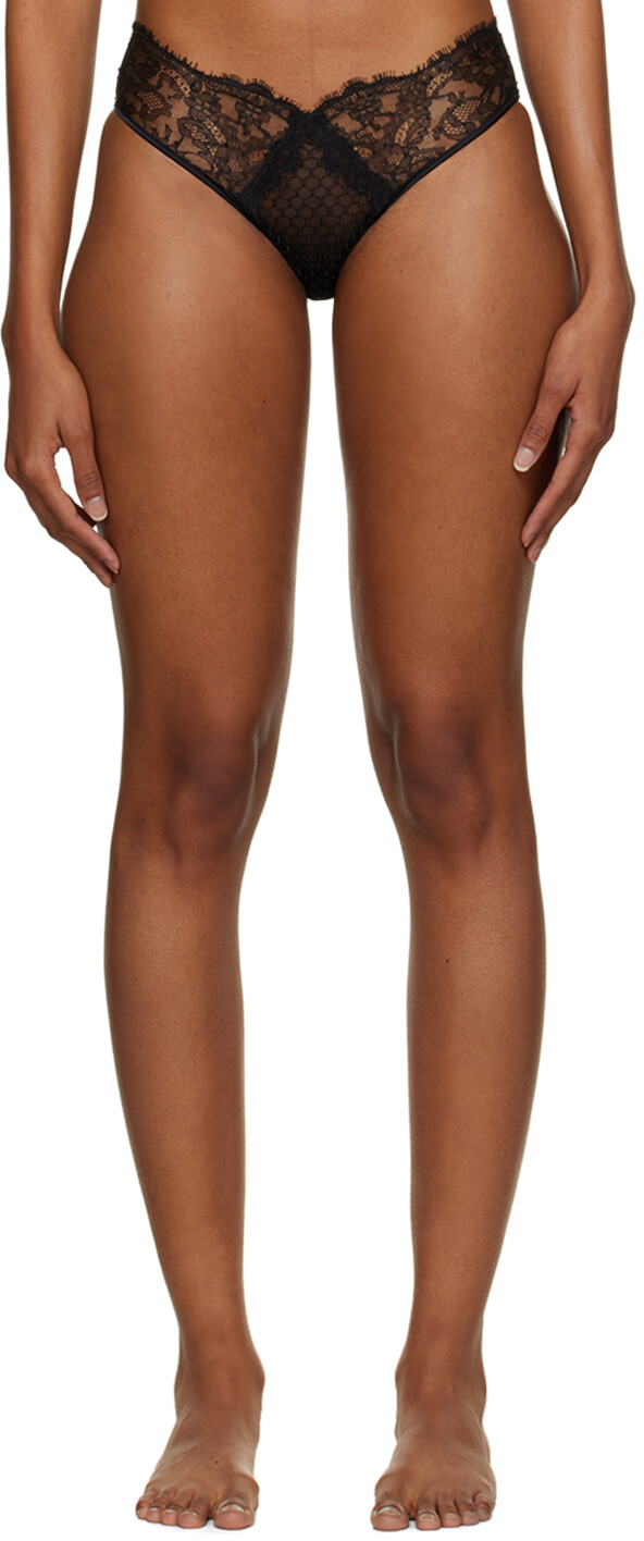 

Черные трусы Honeycomb Shadows La Perla