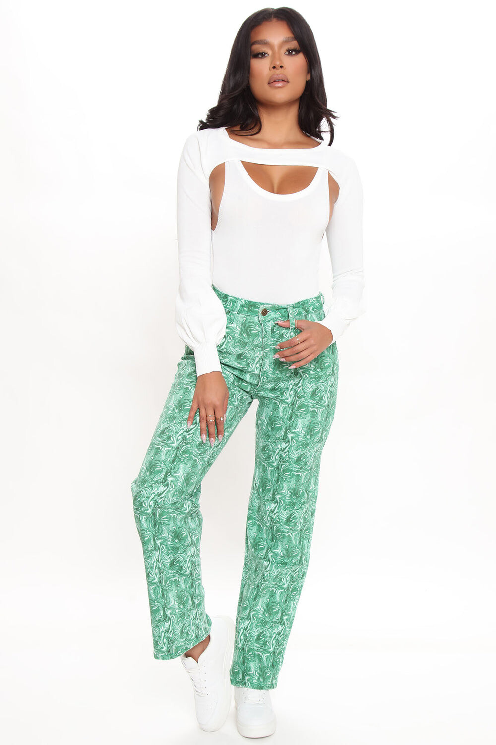 

Джинсы Fashion Nova FBA46, зеленый