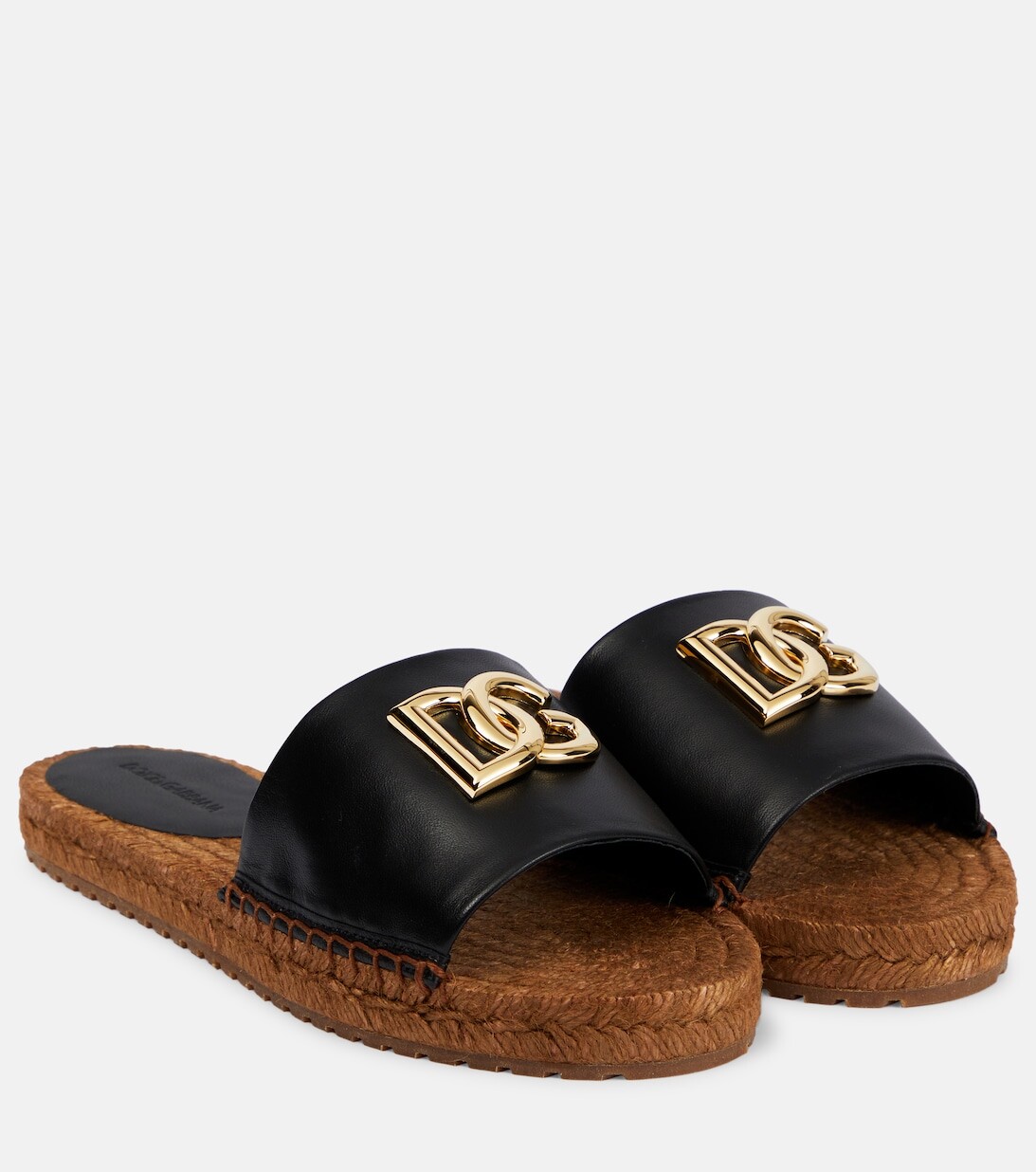 

Украшенные кожаные эспадрильи Dolce&Gabbana, черный