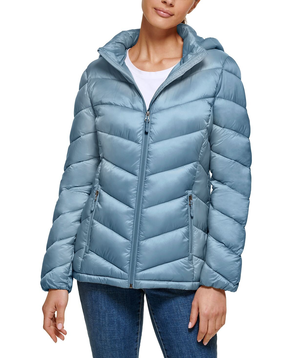 

Пуховик с капюшоном для женщин, созданный для macy's Charter Club, мульти