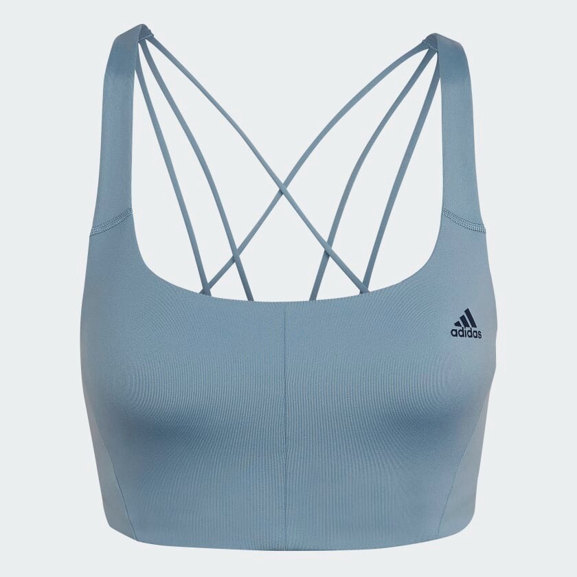 

Спортивный бюстгальтер Adidas Coreflow Medium-support, голубовато-серый