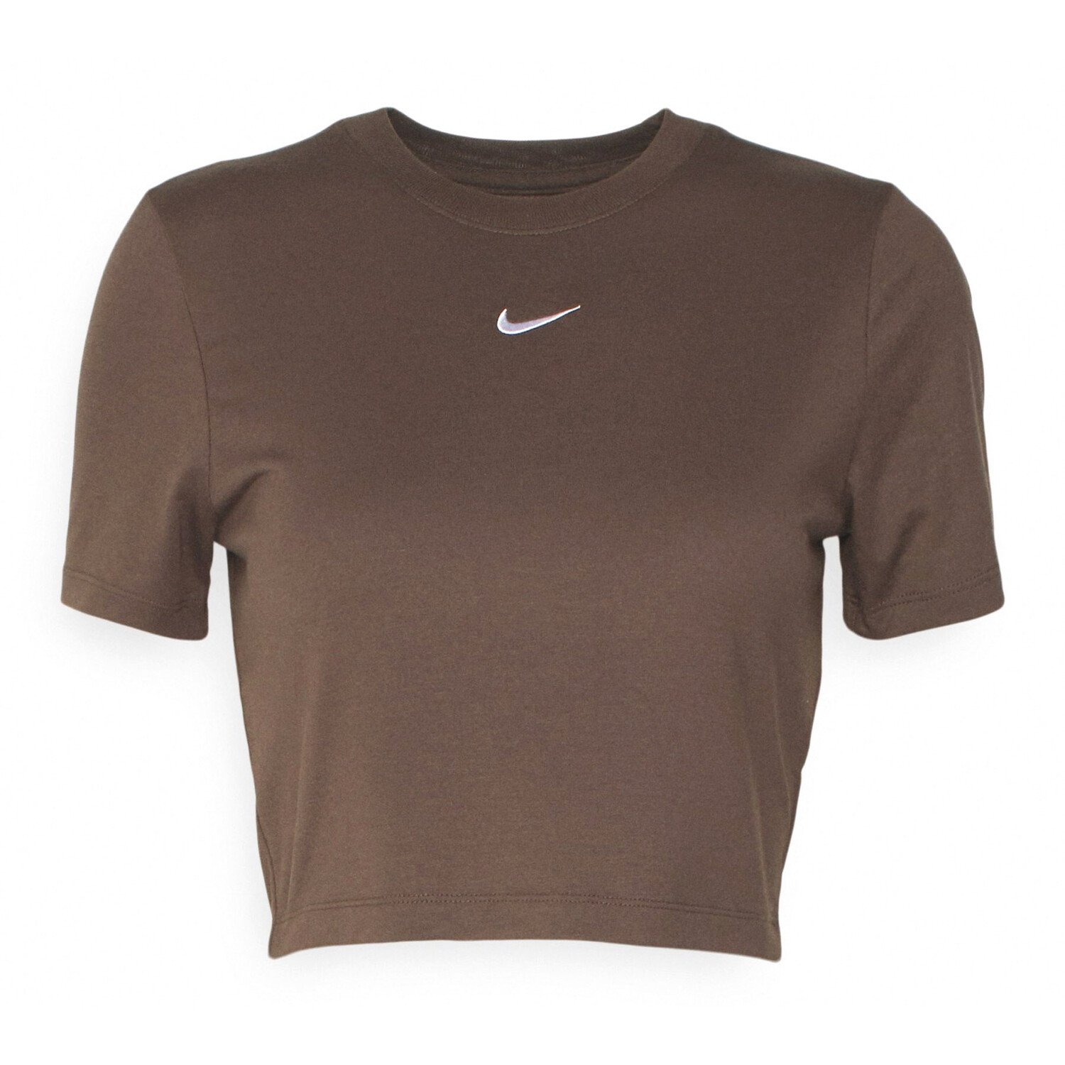 

Футболка Nike Sportswear Essential Slim Basic, коричневый/белый