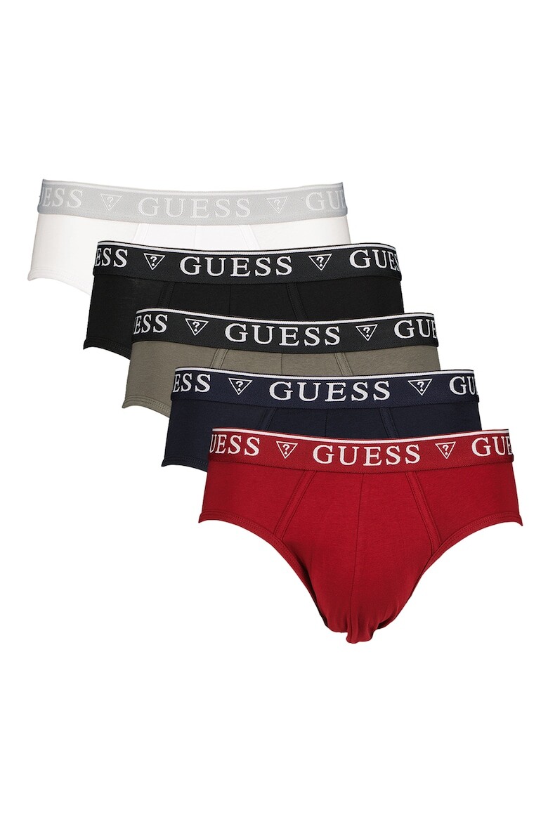 

Трусы с логотипом - 5 пар Guess, бургундия