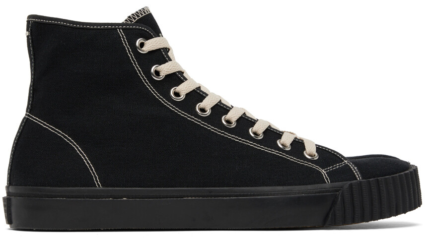 

Черные кроссовки Tabi из плотной ткани Maison Margiela