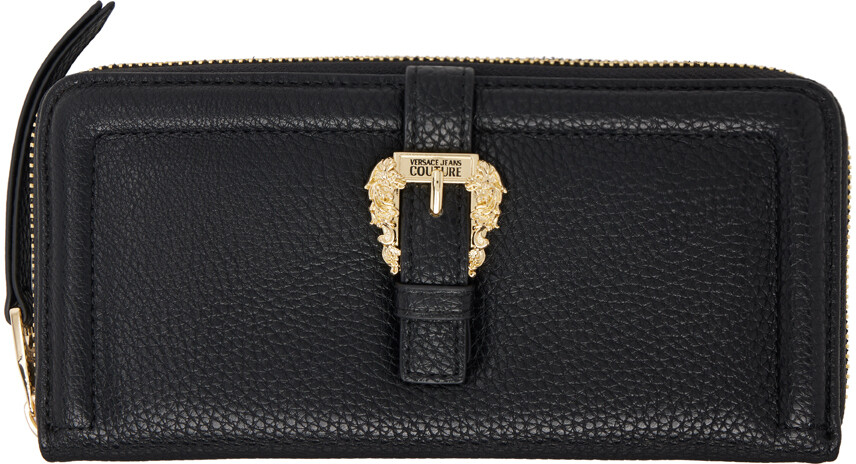

Черный кошелек на молнии Versace Jeans Couture