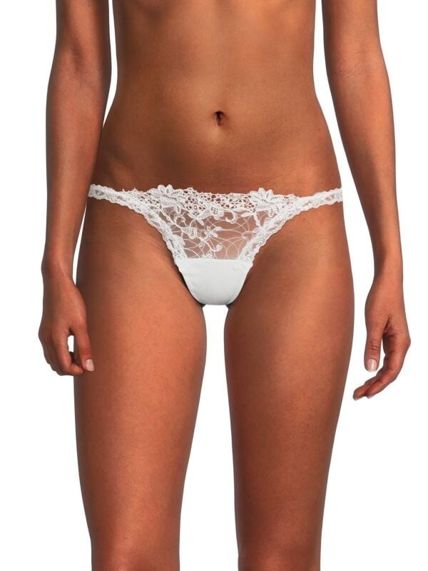 

Кружевные стринги La Perla с эластичным поясом, natural