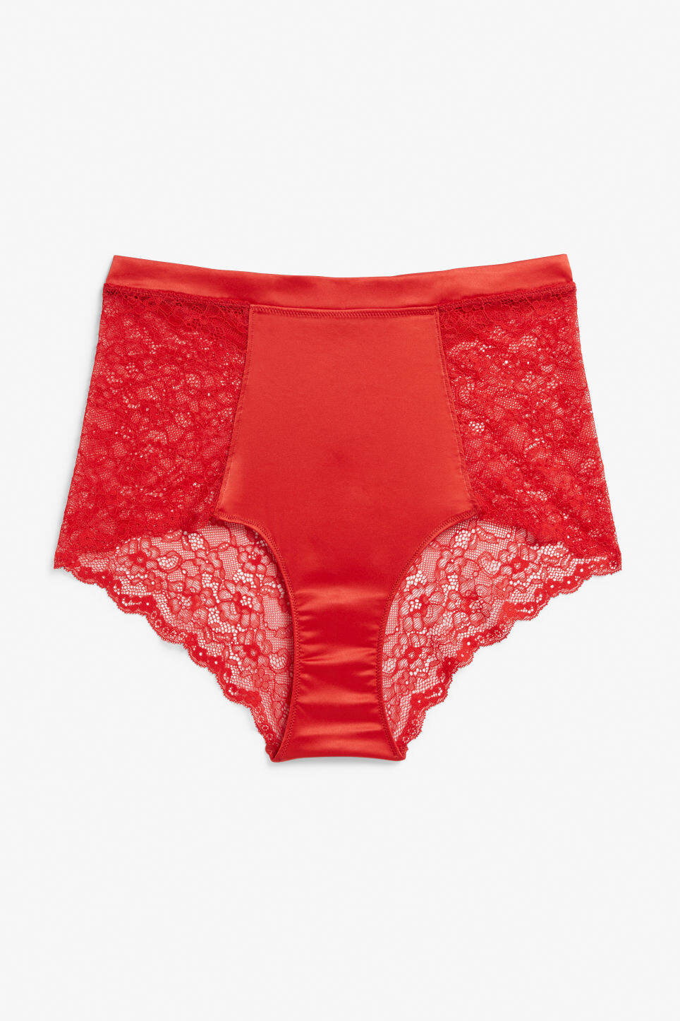 

Трусы Monki из атласа и кружева, красный