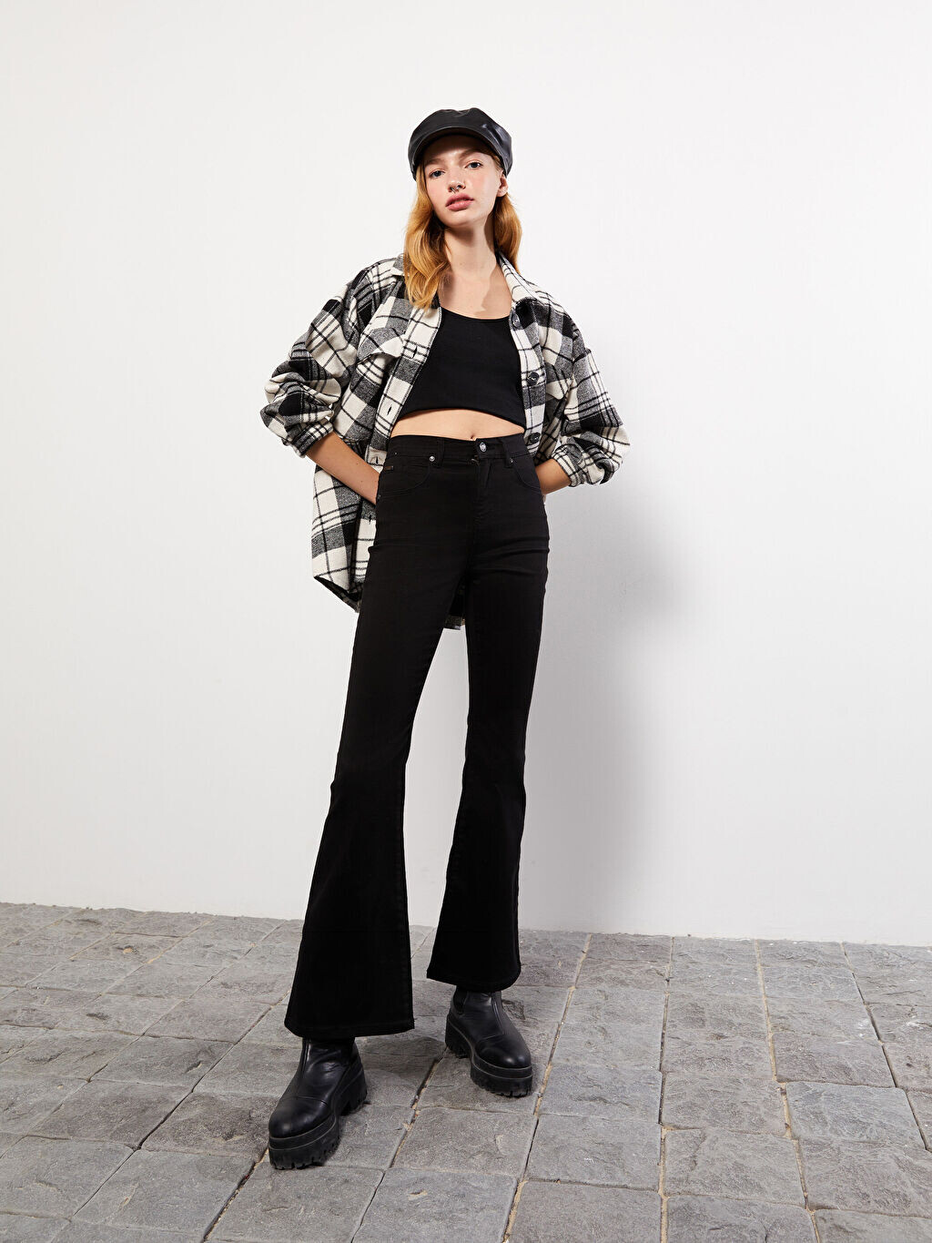 

Испанские прямые женские джинсы с высокой талией LCW Jeans