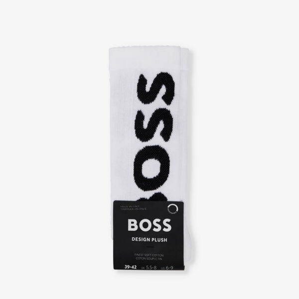 

Носки длиной до экипажа из смесового хлопка с логотипом Boss, белый