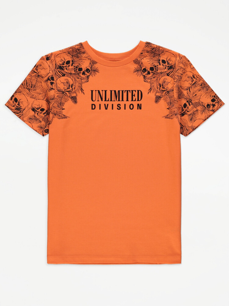 

Футболка Orange Skull Unlimited Division George., оранжевый