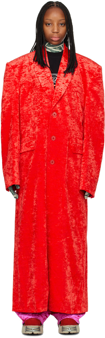 

Красное пальто на пуговицах VETEMENTS, Красный