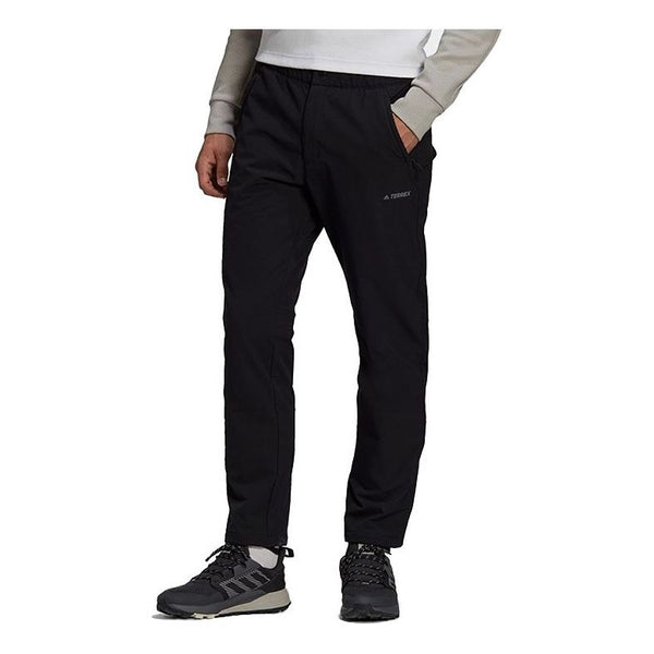 Спортивные штаны adidas Solid Color logo Outdoor Casual Long Pants Black, черный