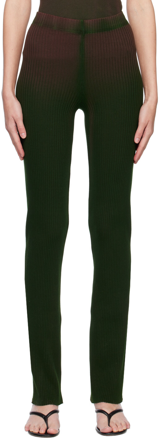 

SSENSE Эксклюзивные бордовые и зеленые брюки Ibiza Lounge COTTON CITIZEN