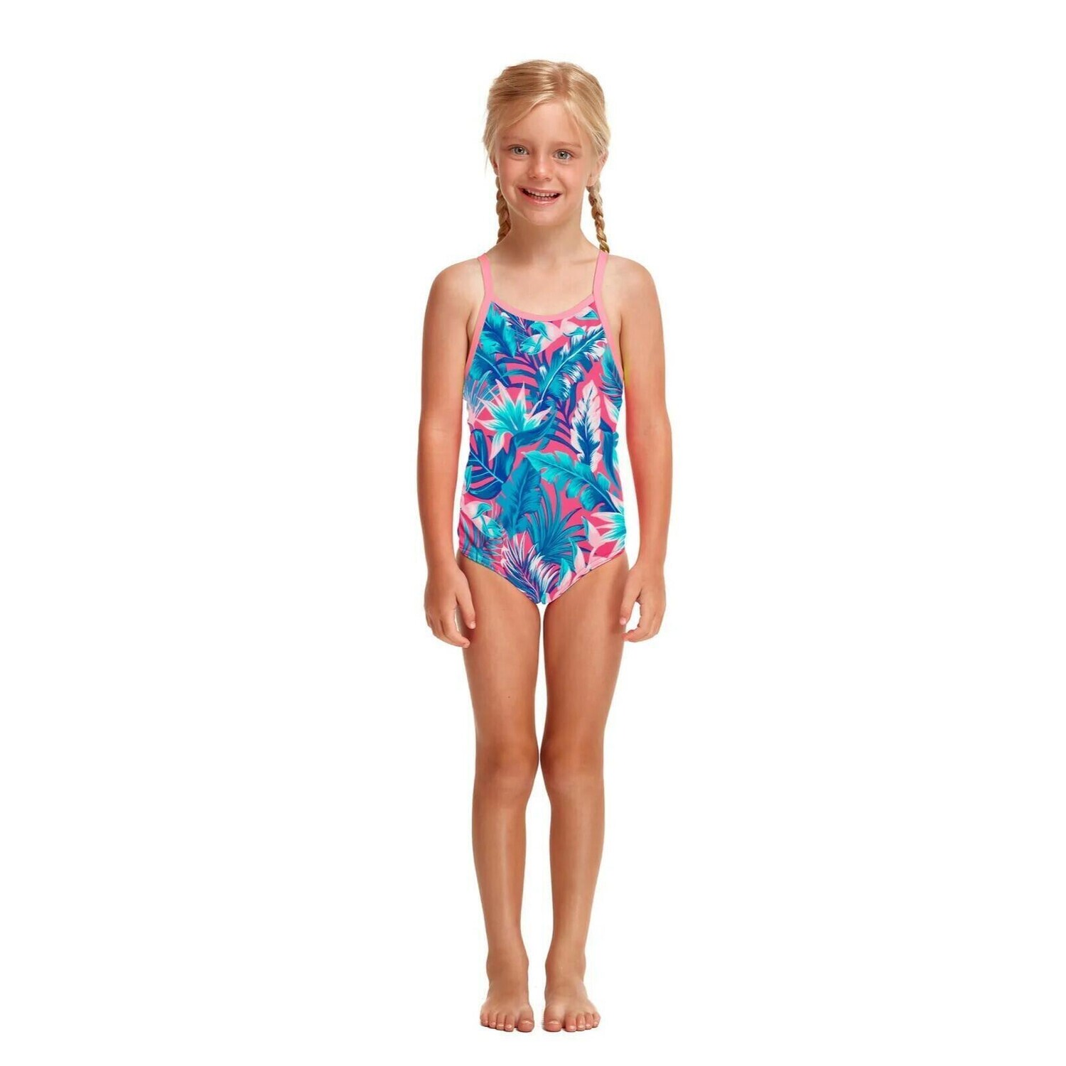 

Сплошной купальник для девочки Funkita Eco, синий