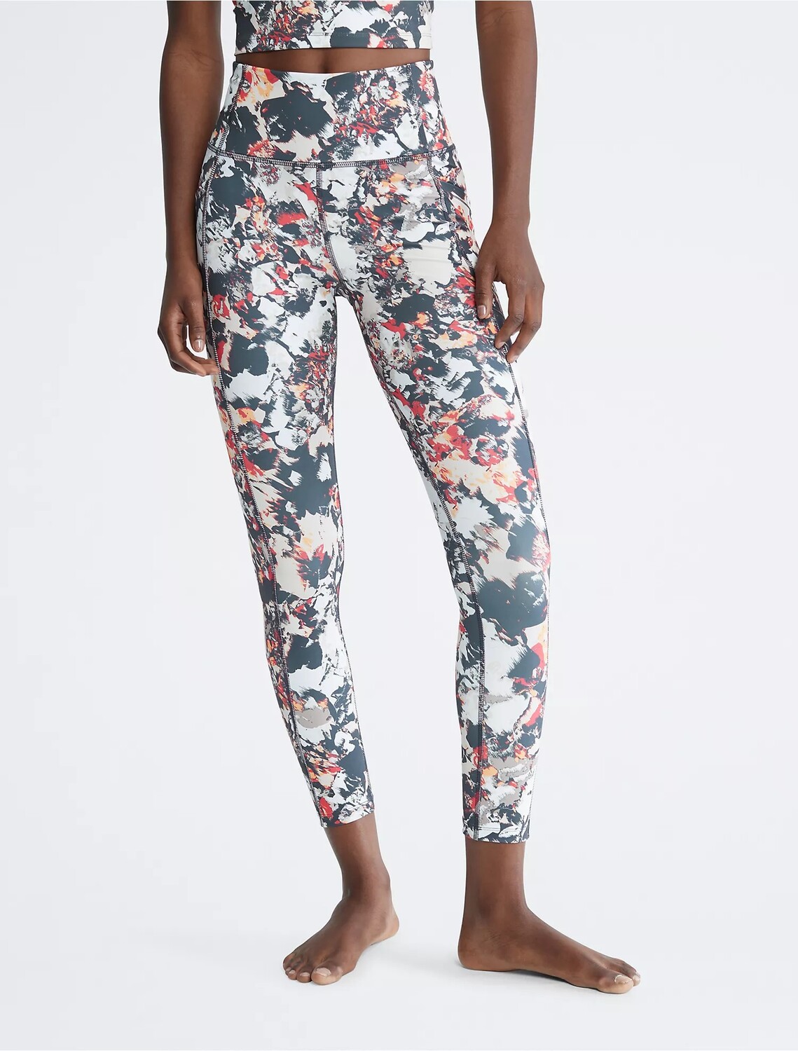 

Леггинсы Calvin Klein Performance Sleek Print 7/8, мультиколор