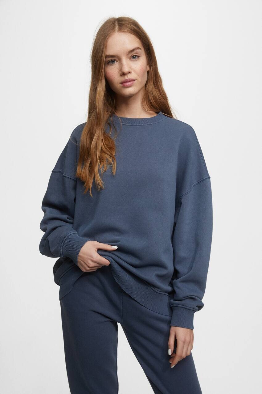 

Выцветшая толстовка Pull&Bear, индиго